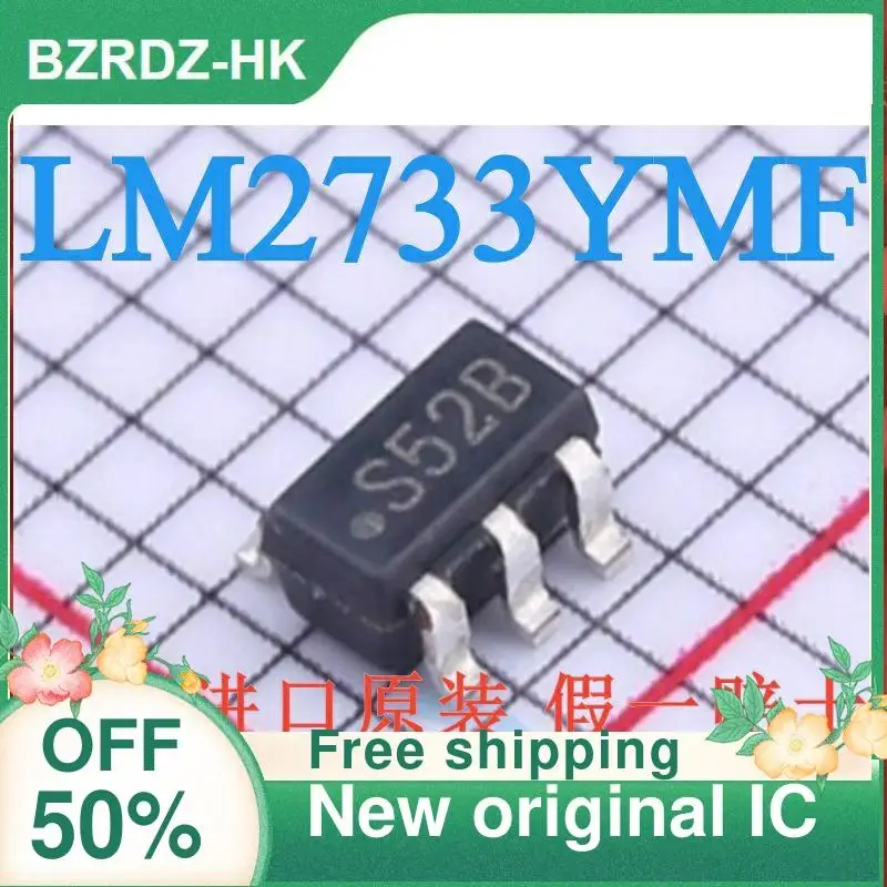 

2-10PCS/lot LM2733YMF S52B SOT-23-5 ADJ 1A DCDC New original IC