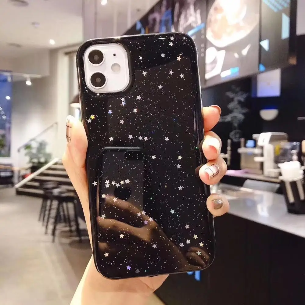 Прозрачный Мягкий ТПУ чехол для телефона LOVECOM для iPhone 11 Pro Max XR XS Max 6 6S 7 8 Plus блестящая задняя крышка