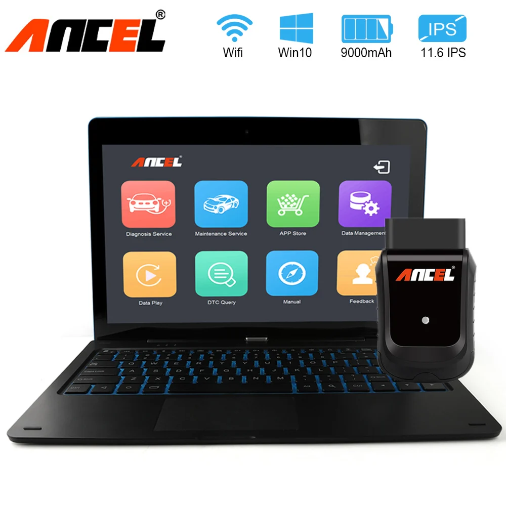 ANCEL X5 Plus WiFi автомобильный диагностический инструмент полная система OBD2 сканер ABS