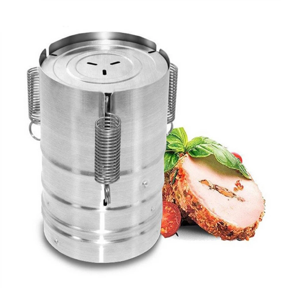 3 Слои Нержавеющая сталь Ham Пресс создатель машины круглый Форма морепродуктов инструменты для Разделки мяса птицы Кухня Пособия по кулинарии инструменты для вечерние челнока