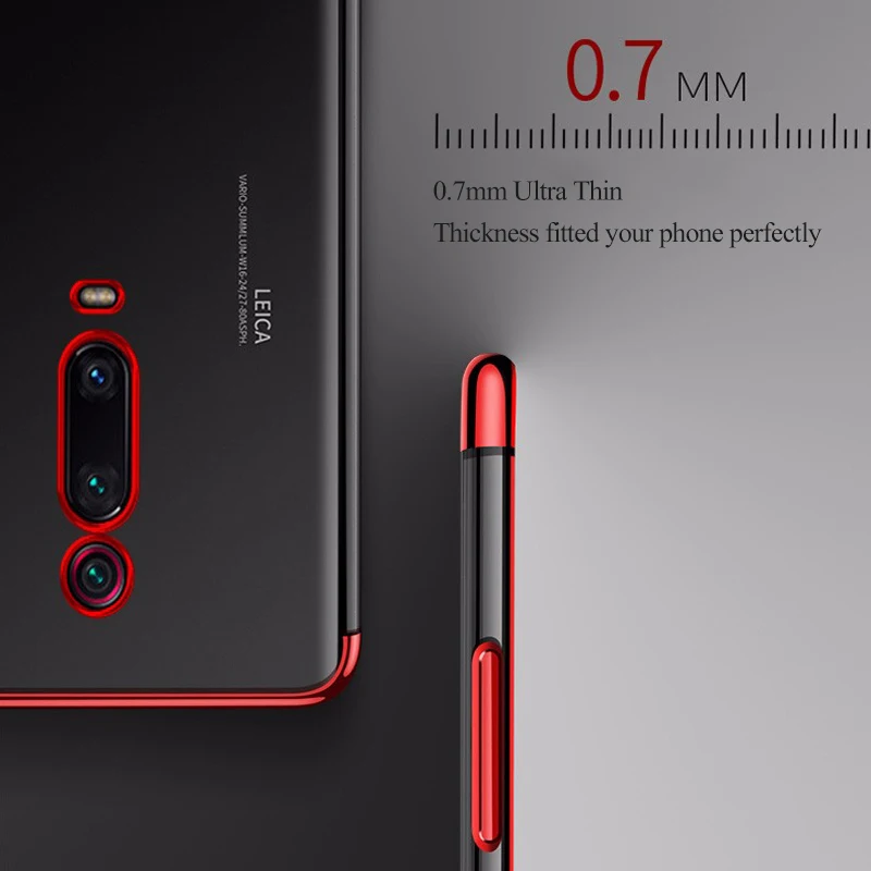 For XIAOMI MI 9T Pro Redmi K20 phone Case 3D Laser plating Soft Clear Transparent Back Cover Shockproof |