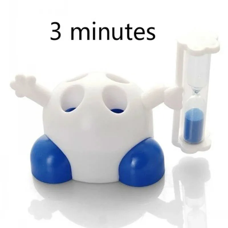 

Creative Toothbrush Rack Holder with Sand Timer 3 Minutes Countdown Timer Bathroom Accessories Tooth Brush Holder Rack for Child