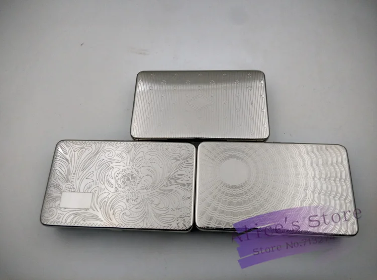 Новый 1 шт. Серебряный табак Коробка для хранения Humidor прокатки машина контейнер
