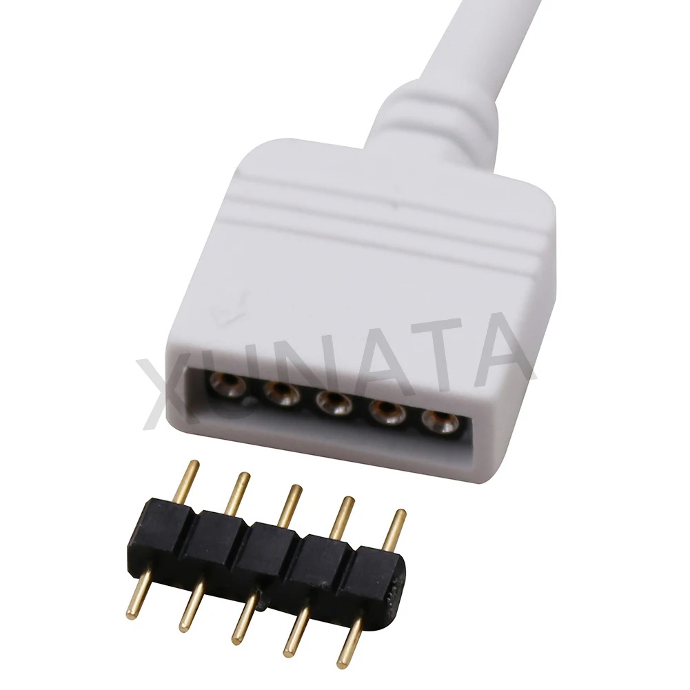5pin коннектор RGBW 5 Pin удлинитель кабеля провода DC5 24V контактный разъем 1 м 2 30 см|rgbw