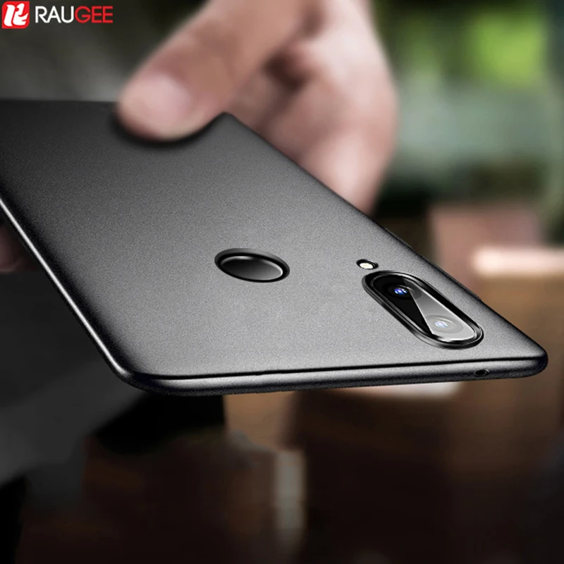 Простой чехол для Meizu Note 9 противоударный ультра-тонкий матовый из ТПУ с мягкой