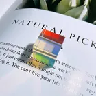 Цветовая Призма Двуцветные Стекло Радуга Стекло 15 мм шестигранных светильник научный эксперимент для спектроскопии лазер куб