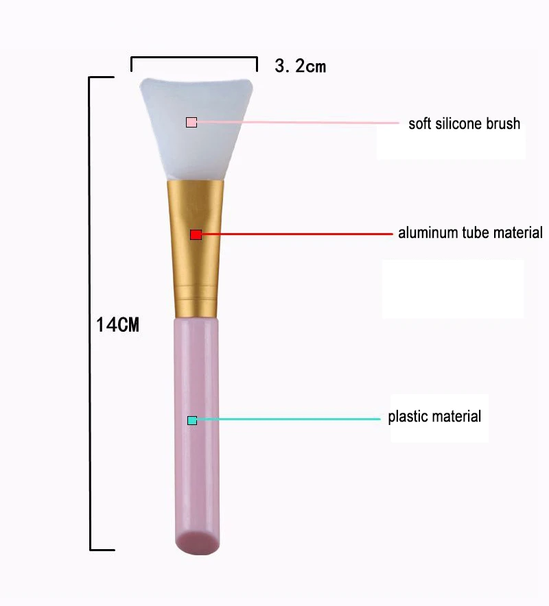 1 шт. Профессиональная мягкая силиконовая Кисть для макияжа|Аппликатор теней век|