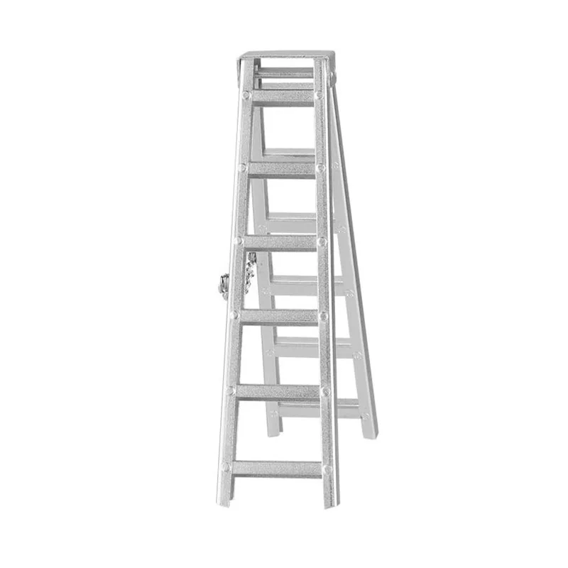 

1/10 Scale Accessories Aluminum Alloy Mini Folding Ladder for 1:10 RC Crawler Car Axial SCX10 Traxxas TRX4 Tamiya