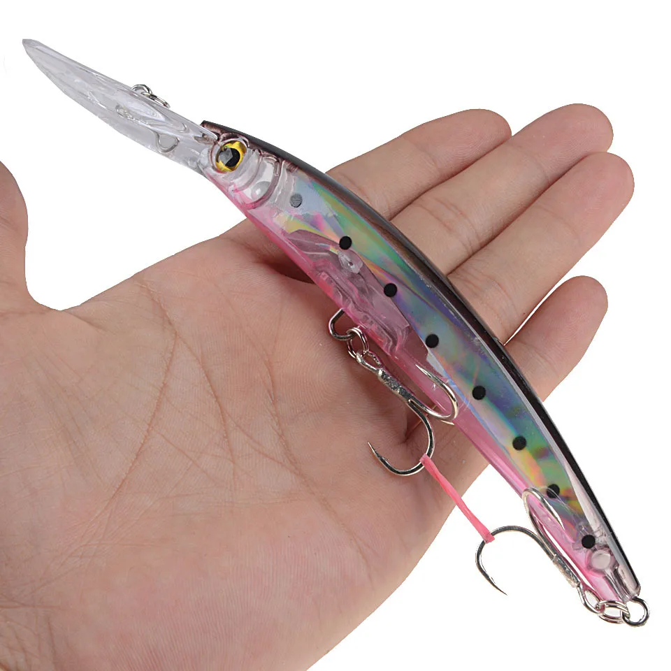 

1pcs 17cm 24g Wobbler Fishing Lure Big Crankbait Minnow Peche Bass Trolling Artificial Bait Pike Carp lures Peche Fishing tackle