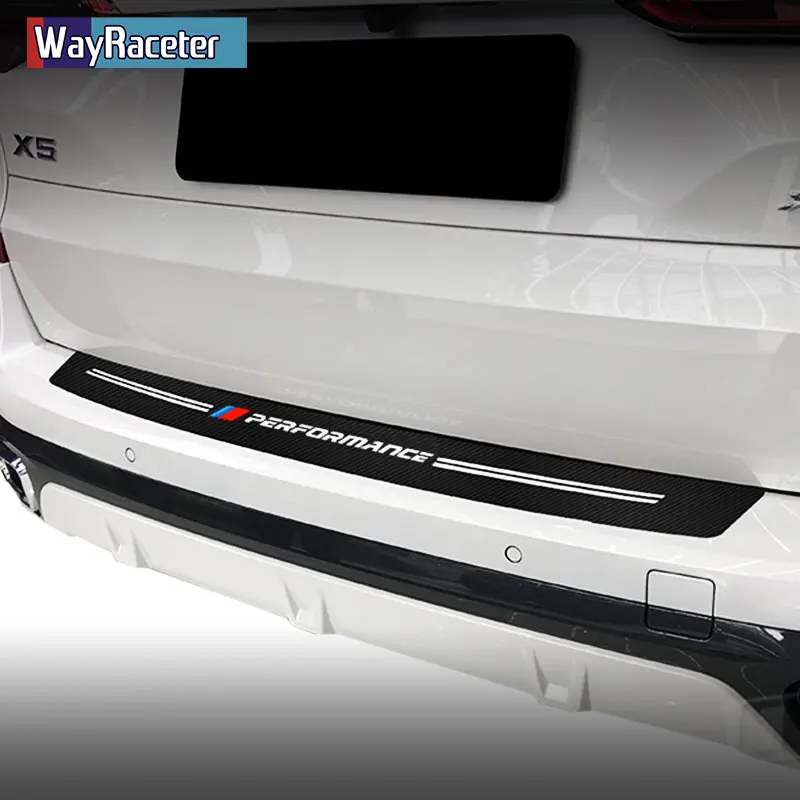 

Стикер M Performance 5D из углеродного волокна, Виниловая наклейка на задний бампер автомобиля для BMW F20 F30 F34 F10 F15 F16 E90 E60 F40 X1 X3 M4 M5