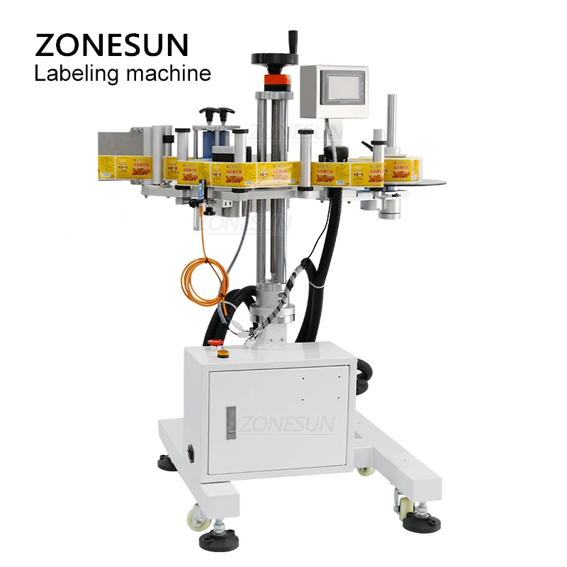 ZONESUN XL T852 маркировочный автомат бутылки коробка ведро Стикеры аппликатор