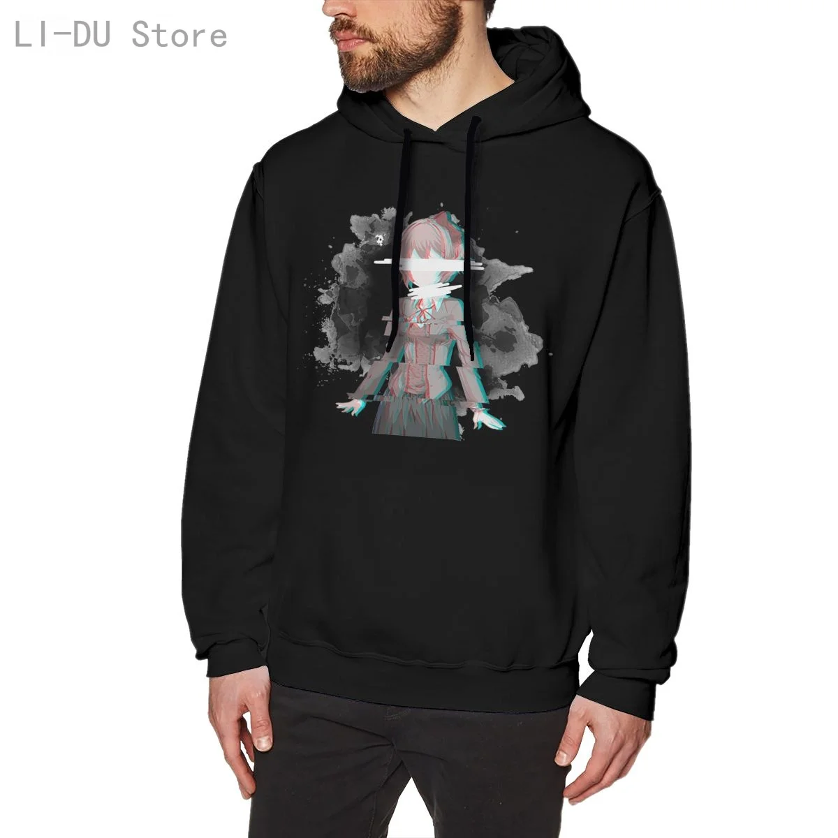 Толстовки с капюшоном Doki Literature Club (Sayori Dark) крутая и забавная Мужская одежда