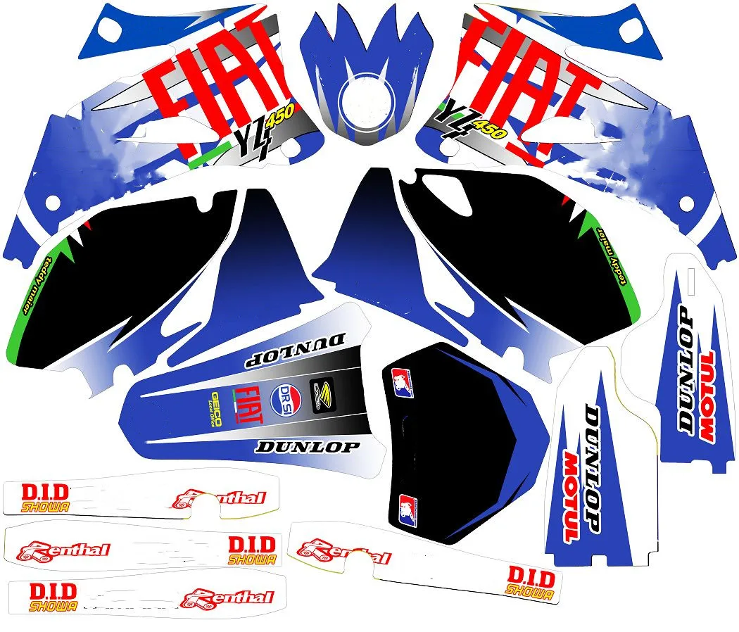 Motocross 3M GRAPHICS STICKERS BACKGROUND DECALS Kits For yamaha YZF250 YZF450 2006 2007 2008 2009 YZ250F YZ450F YZF 250 450 | Автомобили