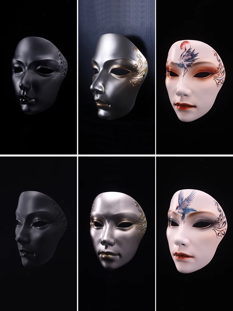Mask Men and Women Adult the Upper Face Full Ancient Style Han Chinese Clothing Personality Mysterious Masquerade |