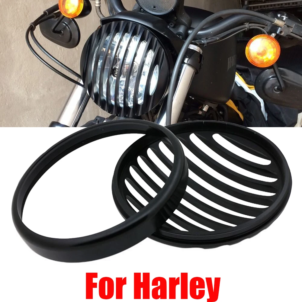 Для Harley Sportster XL 883 Iron 1200 2004-2014 2013 2012 Custom XL1200C Мотоцикл 5 3/4 &quotCNC светодиодная фара