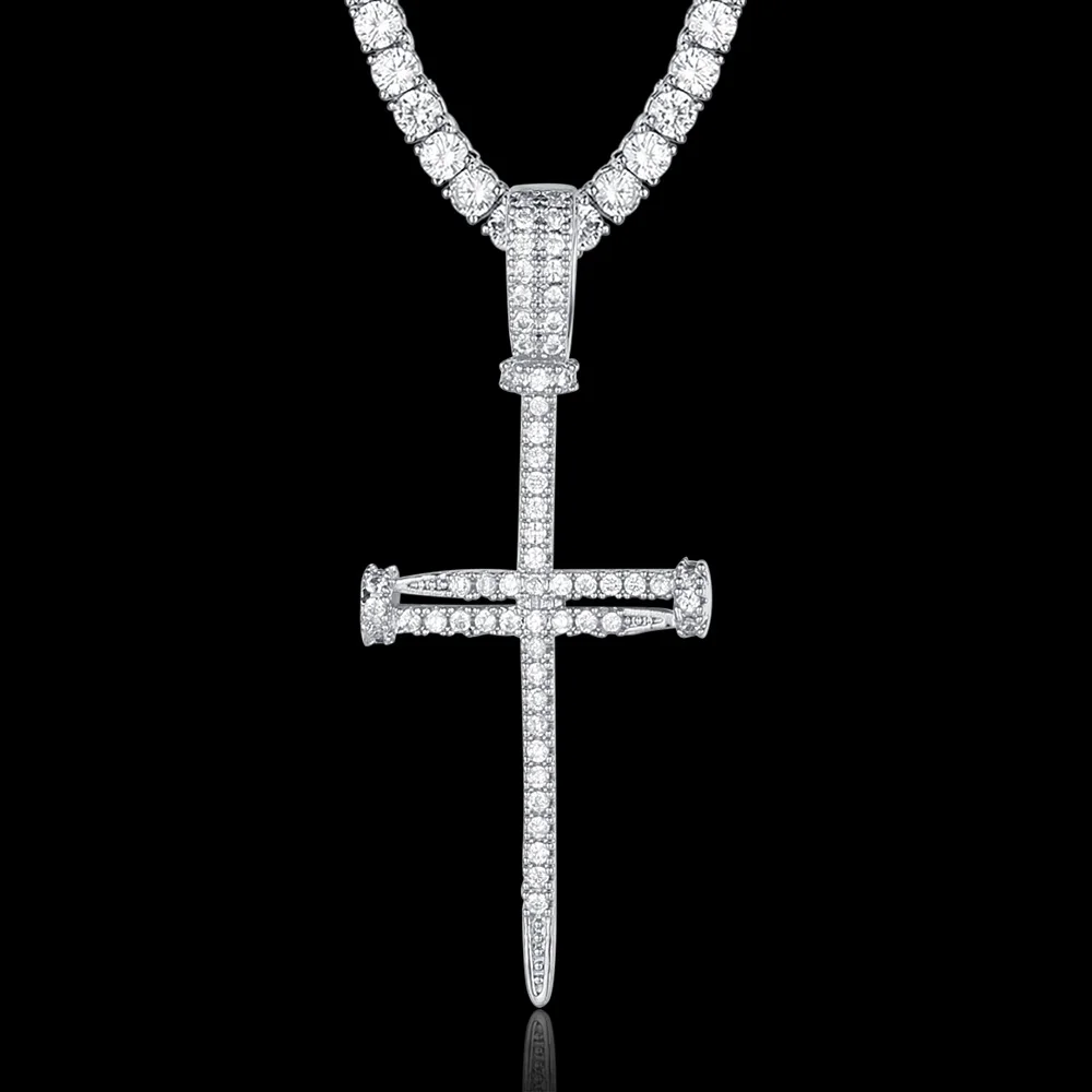 100% кругу проложен микро циркон в стиле хип-хоп с тонкими пересекающимися на кулон