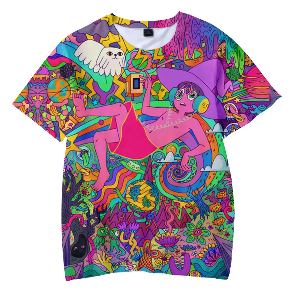 Футболка с коротким рукавом для мальчиков и девочек повседневный Мягкий Топ 3D