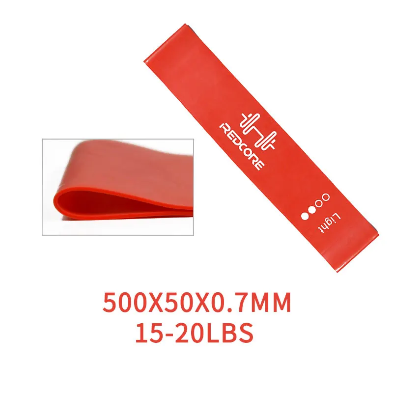 Red XC силовые Эспандеры 15-50LBS тренировки фитнес, Йога, Пилатес Резинки петли Индивидуальные женские резинки - Цвет: Red
