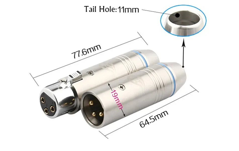 1 комплект XLR разъем 3PIN Динамик Джек для микрофонного микшера аудио разъем XLR штекер XLR Женский Джек аудио разъем адаптер