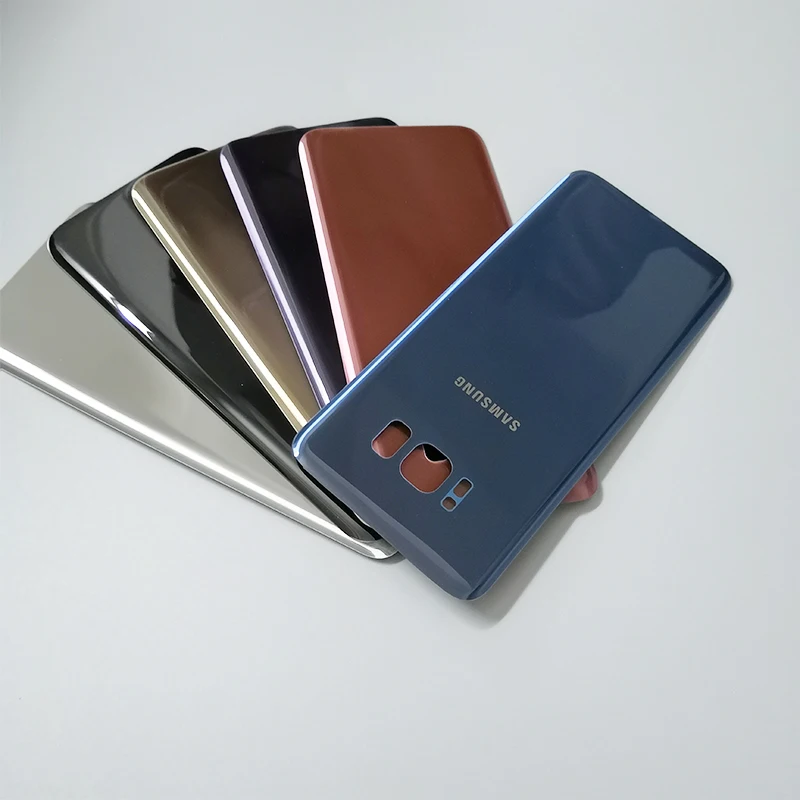 Оригинальный чехол для Samsung Galaxy S8 3D стеклянный корпуса Замена + клейкая