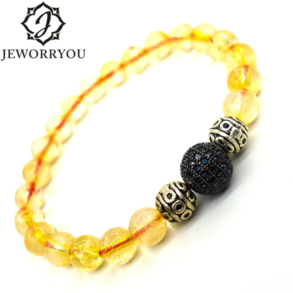 Lampwork цитрин высокое качество браслеты с бусинами из натурального камня для