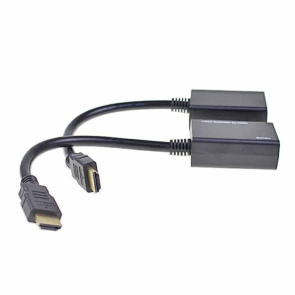 Practical HDMI Over RJ45 CAT5e CAT6 LAN Ethernet Balun Extender Repeater Up to 100ft 1080P High Performance | Электроника