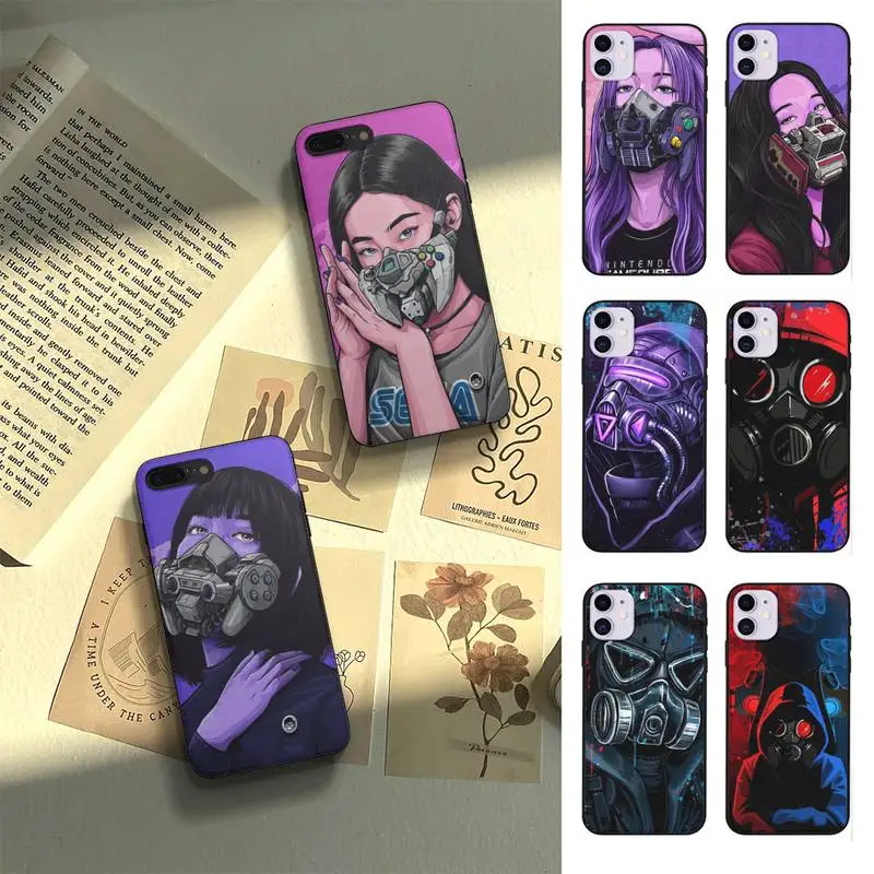 

Face Mask Style Future Phone Case Fundas Shell Cover For Samsung A51 A52 A71 A72 A80 A91 A20E A32 A31 A21 A11 For S21