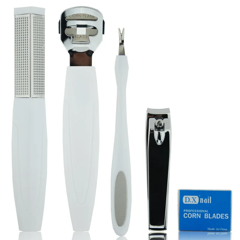 Инструмент для отшелушивания мозолей набор ножей педикюра ног пилка кожи 5 в 1