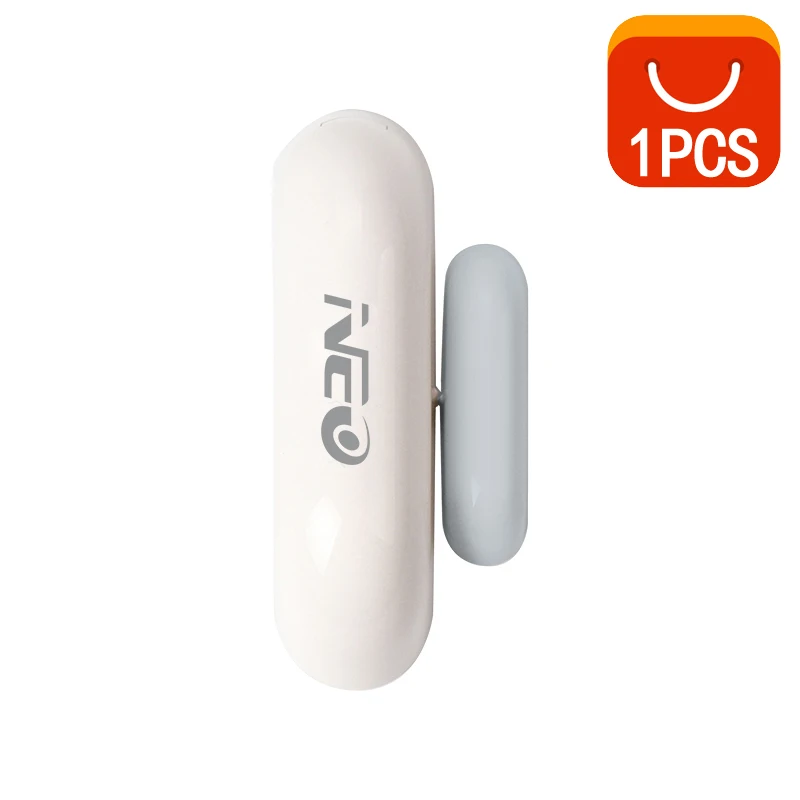 1PCS 1/2/3/4 шт./лот NEO COOLCAM Wi-Fi умный датчик двери окна Сенсор приложение уведомления безопасная домашняя дверь/оконный датчик - Цвет: 1PCS