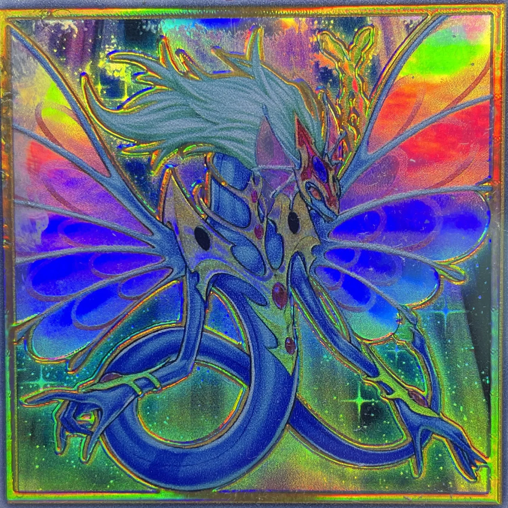 Yu-Gi-Oh PGR Ancient Fairy Dragon Premium Gold Flash Classic Board Game Collection Custom Card （Not original） | Игрушки и хобби