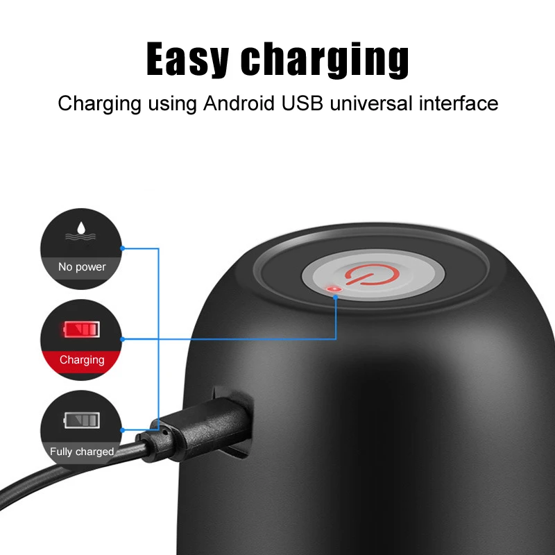 Ручной USB Перезаряжаемый Электрический водяной насос диспенсер для воды бутылки
