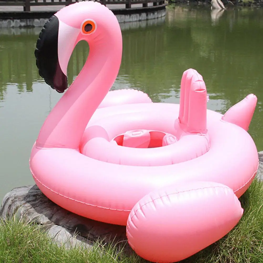 

Надувное кольцо для купания с фламинго, детский плавательный круг для бассейна с фламинго, надувной круг, лебедь, детское кольцо для купания...
