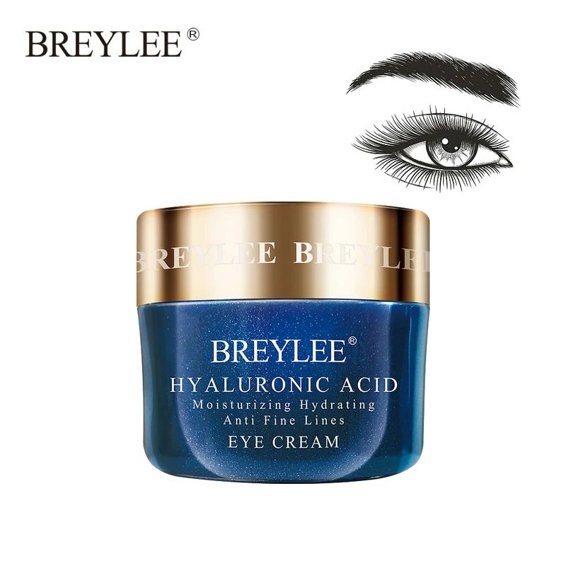 Eye cream BREYLEE крем для лица с гиалуроновой кислотой увлажняющий крем для век Сыворотка для ухода за кожей лица дневной ночной отбеливающий антивозрастной крем увлажняющий - Цвет: Eye cream