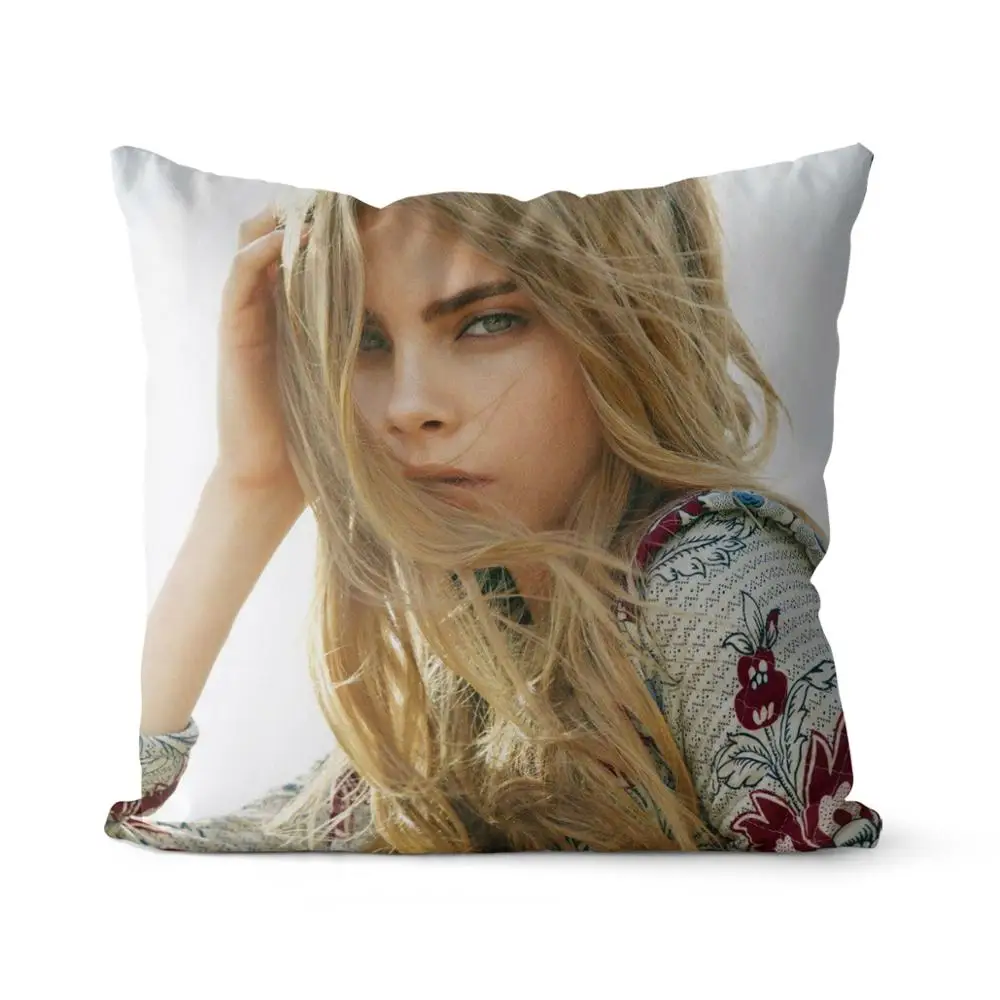 

Cara Delevingne Cotton Canvas custom pillow custom covers Throw Pillow Pillow Covers Sofa Pillow