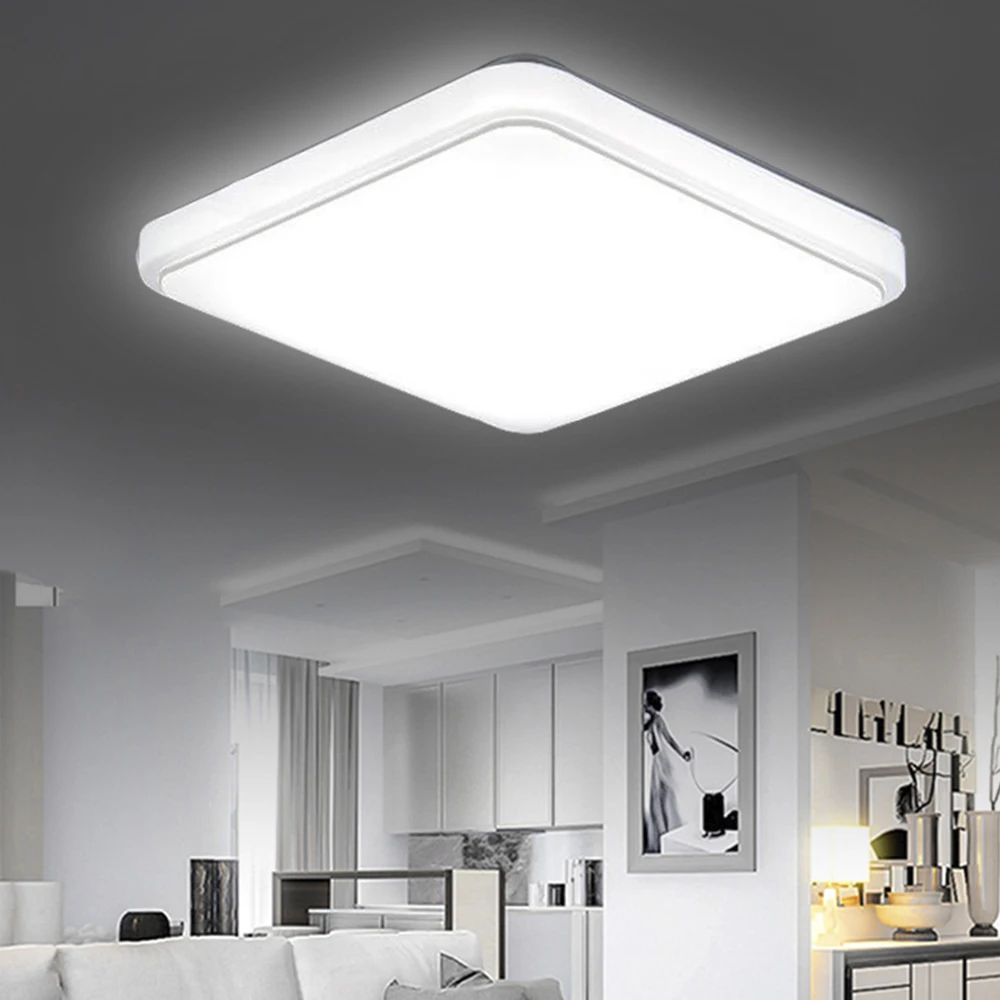 

LED Ceiling Lamp Home Modern Panel Light Natural White Warm Cold White Round Square Ceiling Lights Living Room Bedroom Kitchen