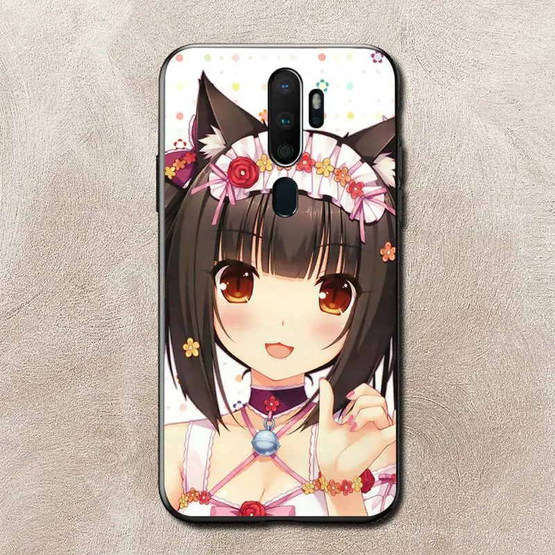 TOPLBPCS Nekopara Chocola Vanilla Cat Girl Phone Case for Vivo Y91C Y11 17 19 67 81 Oppo A9 2020 Realme c3 | Мобильные телефоны и