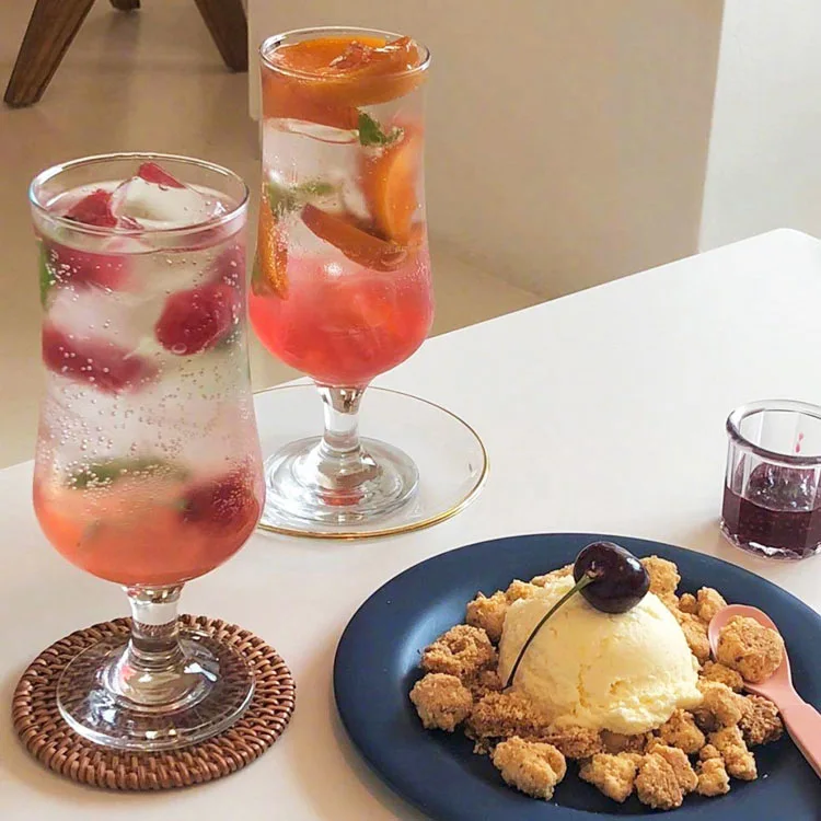 

Ins Wind Glass Nordic Simple Cup Net Red High Value Drink Cup Water Cup Cold Drink Juice Cup Red Goblet Fashion Gift