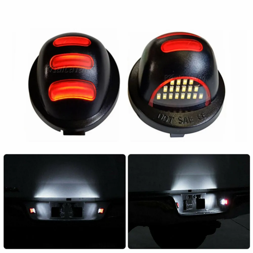 

2PCS LED License Plate Light Lamp for Lincoln Mark LT Ford F550 F450 F350 F250 F150 Ranger Bronco Expedition Excursion