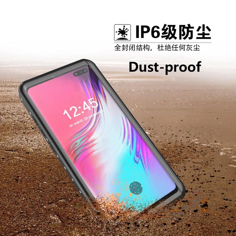 Водонепроницаемый чехол для Samsung Galaxy S10 5G IP68 водонепроницаемый плавания дайвинга