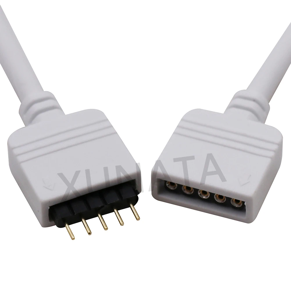 5pin коннектор RGBW 5 Pin удлинитель кабеля провода DC5 24V контактный разъем 1 м 2 30 см|rgbw