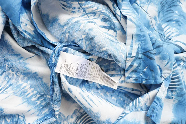 Размера плюс для мужчин рубашки 70 хлопок 30 тропические Гавайский Стиль короткий