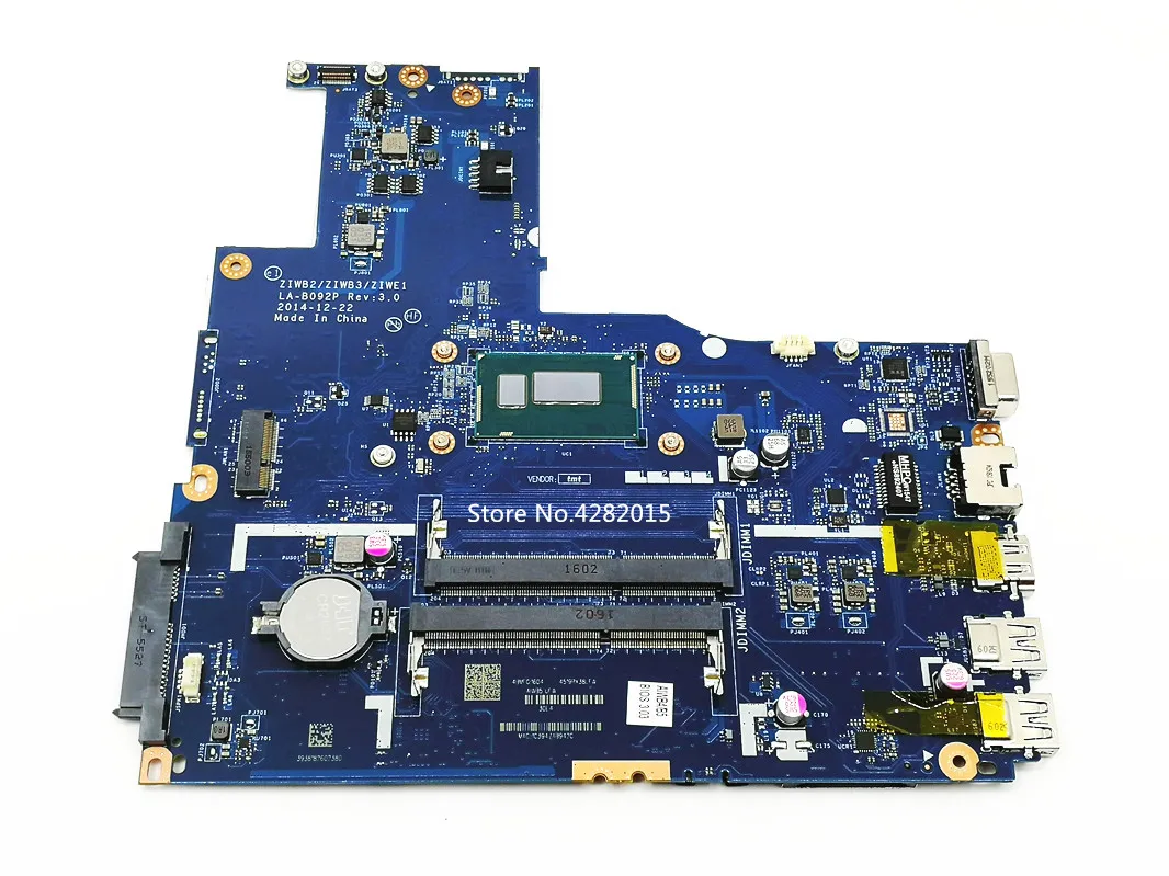 FRU: 5B20H75105 для Lenovo B50 80 материнская плата ноутбука SR1EK I3 4005U ZIWB2/ZIWB3/ZIWE1 LA B092P REV: 3 0 100%
