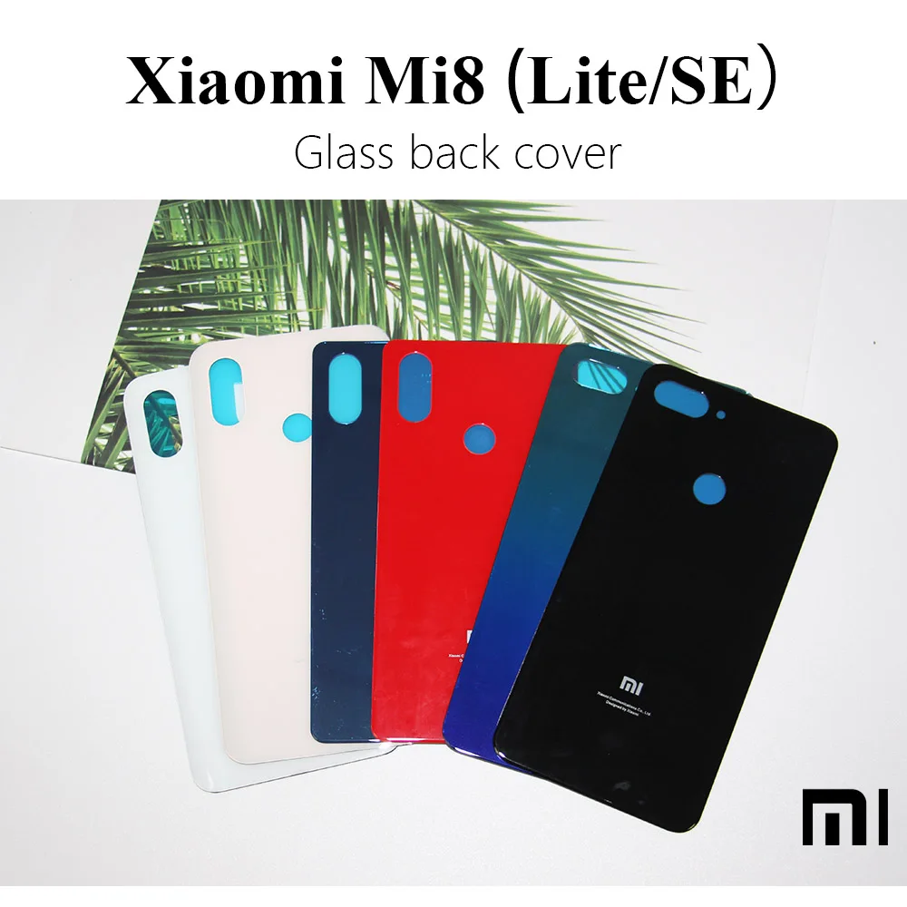 E-fa mi ly Xiaomi 8 крышка батареи Задняя стеклянная задняя дверь корпус чехол для SE 8SE Lite