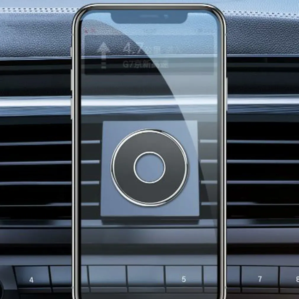 

Mini Round Shape List Dashboard Car Phone Magnetic Holder Holder For IPhone Metal GPS Car Mount GPS For Wall