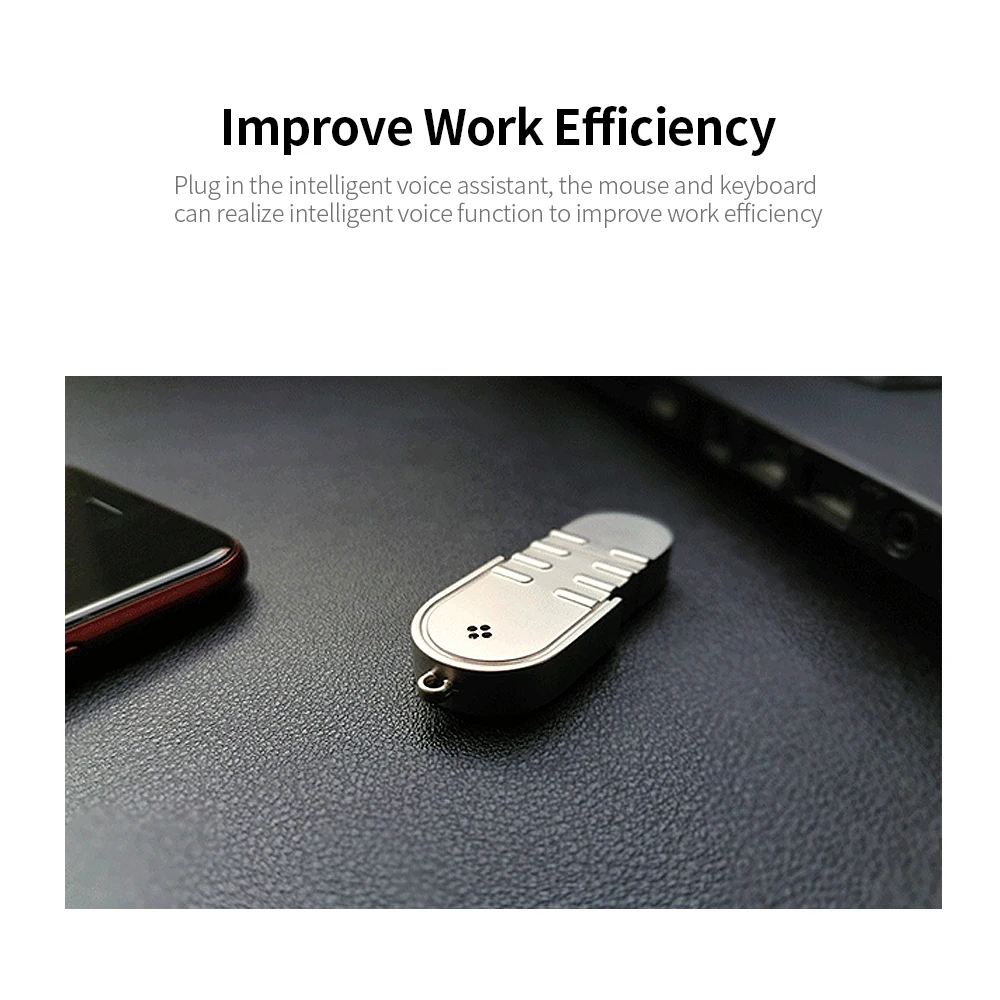 

TF Card Expansion Portable AI Voice Assistant Multi-function USB Support Voice Typing Search Voice Translation