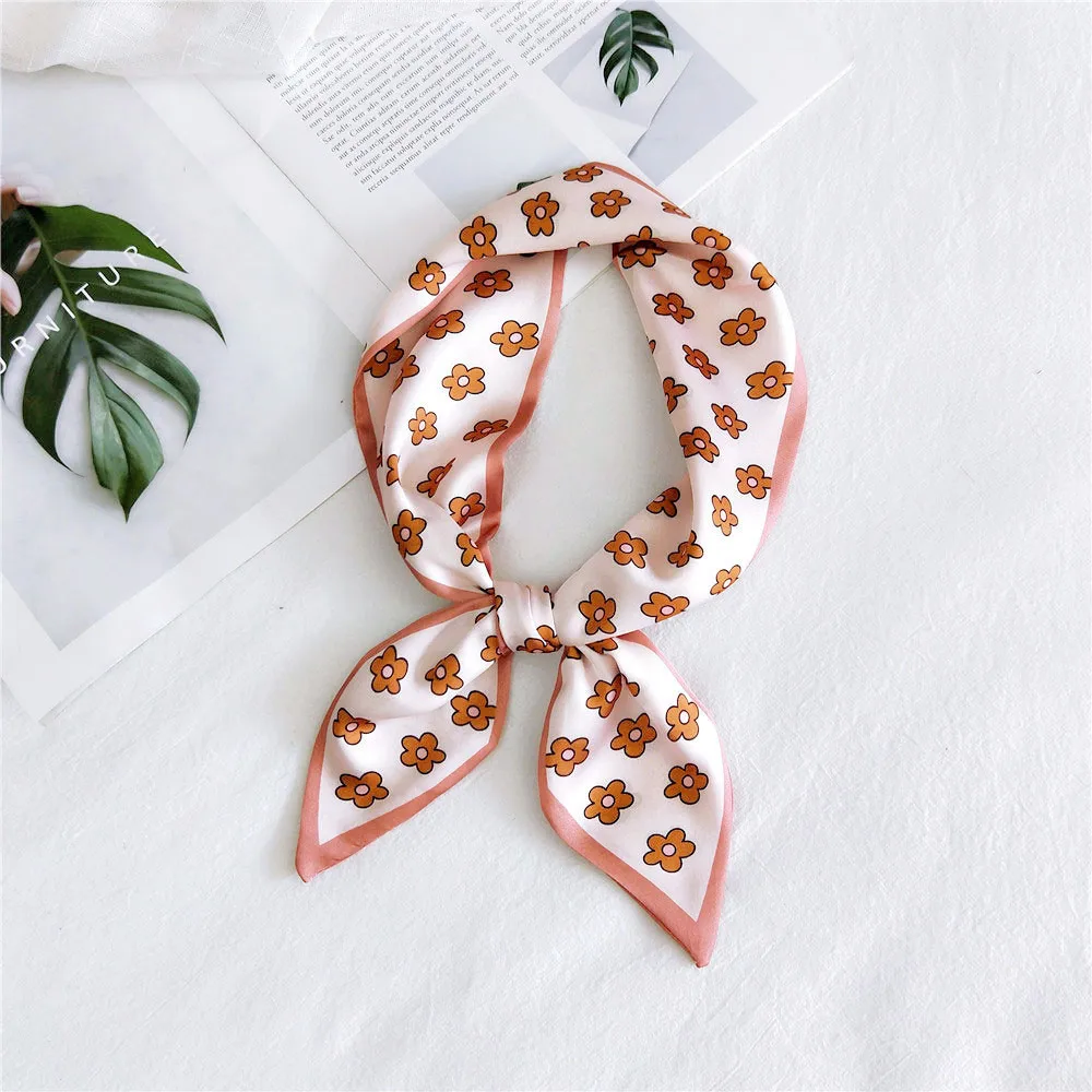 

Fashion Scarf Women Neckerchief Skinny Silk For Ladies Handbag Ribbons Head Scarf Womens Tie Scarves & Wraps