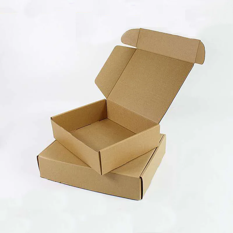 10pcs/lot Brown Corrugated Paper Box Aircraft Carton Gift Packing Box Postal Express Shipping Package Box