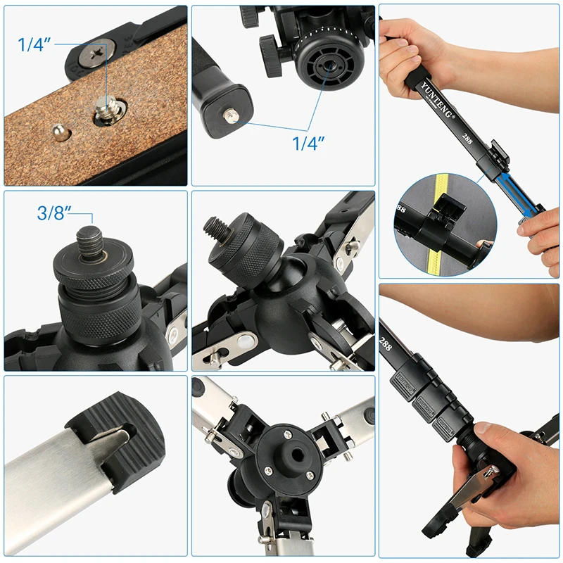 Стойка профессионального телескопического штатива палка монопод для DJI RONIN S ZHIYUN