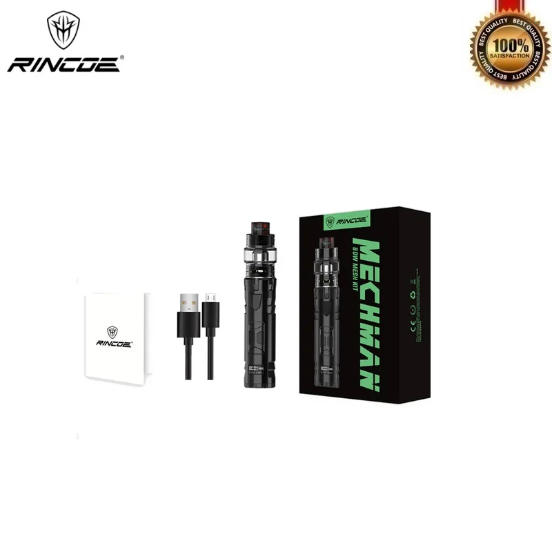 Оригинальный набор Rincoe Mechman 80 Вт Vape с питанием от 18650 батареи 4 5 мл мехман сетчатый