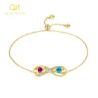 Браслет с именем бесконечности Женский, регулируемая цепочка из нержавеющей стали ручной работы с гравировкой рукописного ввода